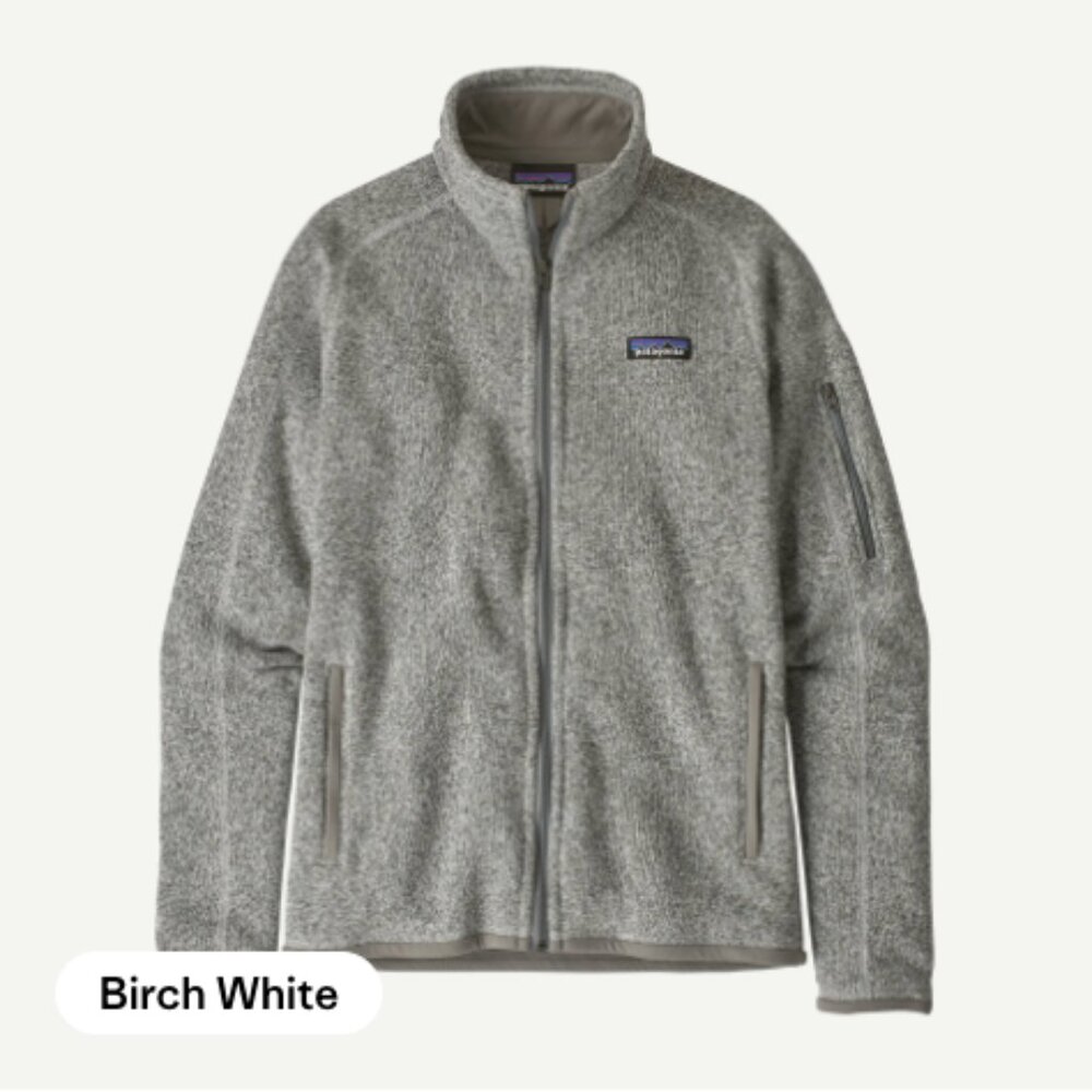 VGUC Patagonia Women's Better Sweater® Fleece Jacket (Birch White / Size Small)